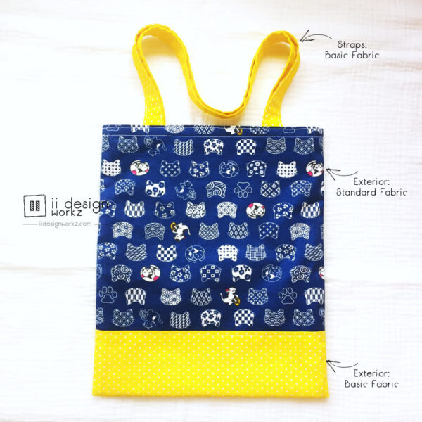 Handmade Tote Bag Singapore | Two-Tone Tote Bag | Shoulder Tote Bag「 ii Design Workz 」