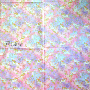 Cotton Fabric Singapore: Dreamy Pink and Purple Unicorn Cotton Fabric「 ii Design Workz 」