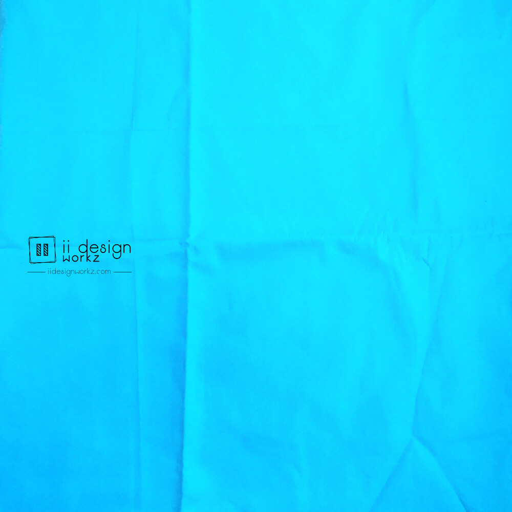 Fabric Singapore: Pool Blue Solid Color Cotton Fabric 「 ii Design Workz 」